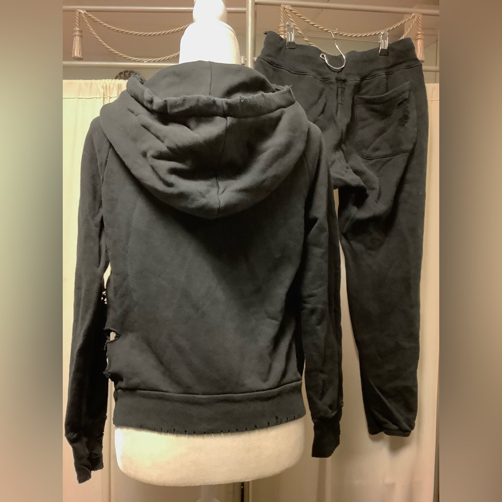 NSF Sayde Distressed Sweatpants Joggers 28 x 26 Hoodie Sweatsuit - Picture 4 of 14